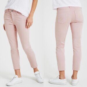AG Cigarette Prima Mid Crop Jeans Rose Quartz Pink Size 25